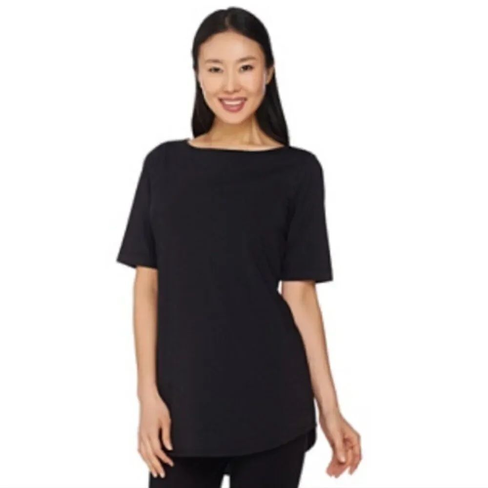 New Joan Rivers Jersey Knit Tunic Top | Size M